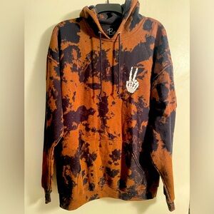 Bowery Hoodie with Pockets Skull Fingers Size L